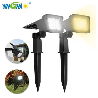 China High Quality Design The New 2021 Solar Powered Outdoor Waterproof Garden Ip65 Led Spotlight Solar Garden Lawn Spot Light for sale