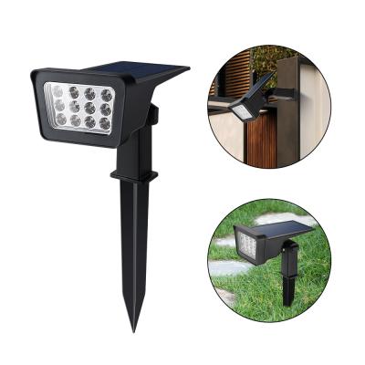 China Garden Hot Products For Sell Outdoor Led Solar Black Garden Spot Wall Light Online for sale