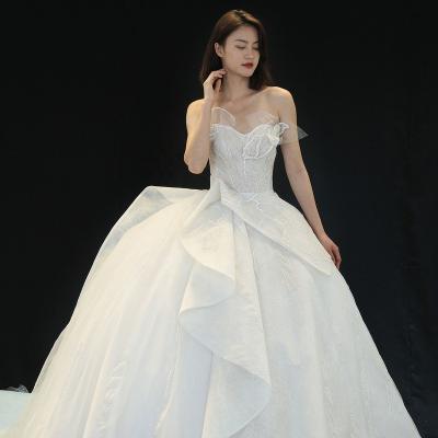 China Turandot style wedding dress multi bridal wedding dress hot sale noble dry cleaning shiny kingdom for sale