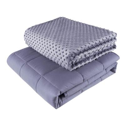 China Wholesale Price Hot Selling Anti-pilling Weighed Blankets Kids Bamboo Stress Weighted Blanket 15lbs for sale