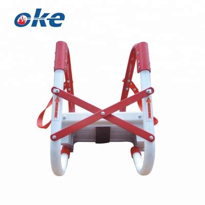 China Aluminum Portable Folding Ladders Okefire Fire Emergency Escape Ladder for sale