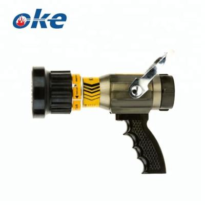 China Variable Flow Control Okefire Fire Hose Water Jet Gun Jet Nozzle for sale