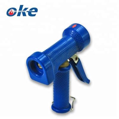 China Gun Okefire Pistol Grip Spray Washdown Nozzle Wash Gun with Rubber Shell for sale