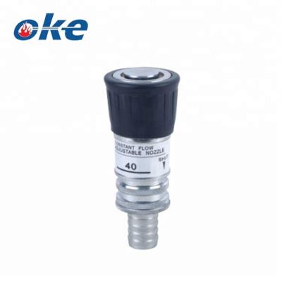 China Variable Flow Control Aluminum Okefire Spout Nozzle With Plastic Cover for sale