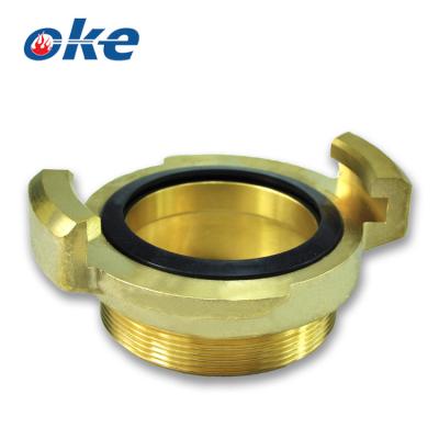 China Connect Pipes Finnish Type Fire Fighting Hose Brass Or Aluminum Okefire Fitting for sale