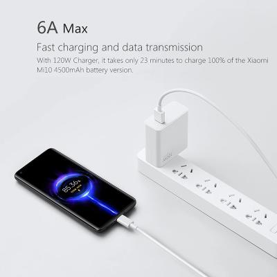 China Mobile Phone 100% Original Xiaomi Turbo Charger Cable 33 67W Fast Charging 6A For Redmi Note 12/11S/ Note 10/ Note 10 Pro/10S/Note 9 Pro Max for sale