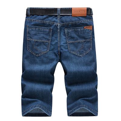 China 2021 New Fashion Denim Shorts Men's Casual Pants Anti-Wrinkle Old Retro Straight Denim Shorts for sale