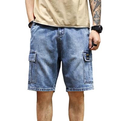 China Anti-wrinkle high stretch casual men's denim shorts summer men's classic pants for sale