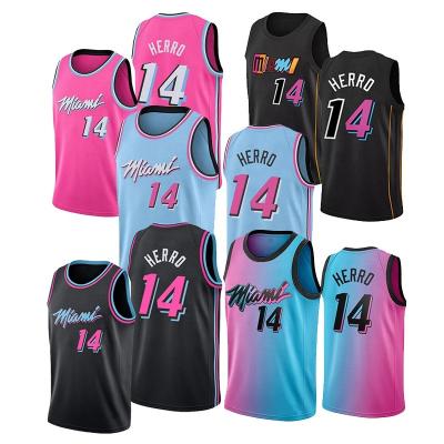 China #14 Tyler Herro Jersey Basketball Uniforms 2022 Mens Basketball High Quality Sublimated Tank Top Customized Antibacterial NEW for sale