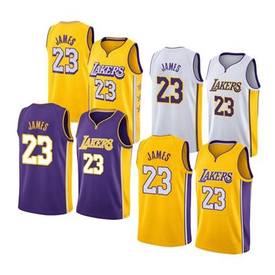 China James Jersey Design Basketball Wear Customized Antibacterial Sublimated #23 James Basketball Jersey Uniform Set Wholesale for sale