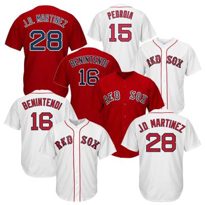 China Cheap Hot Sale Mens #16Benintendi #15Pedroiia Jersey Sublimated Embroidery Boston #28JD Antibacterial. Martinez Baseball Shirts Uniforms for sale