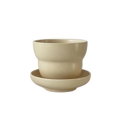 China Squash Teacup Teacup Rice Bowl Food Set Matte Viable Solid Color Photo Props Individual Korean Cups and Saucers for sale