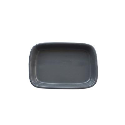 China Viable Simple Simple Japanese Style Ceramic Square Dish Afternoon Tea Dessert Snack Plate Topping Dish for sale