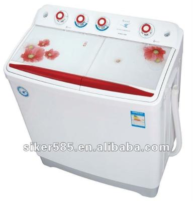 China Plastic Semi Automatic Washing Machine With Spin Dryer for sale