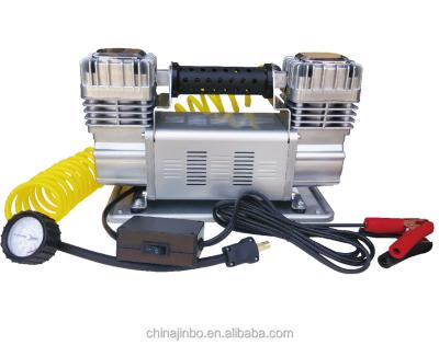 China For Car JB-90 12V Double Cylinder Metal Inflator Compressor Car Inflate Air Compressor for sale