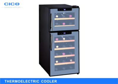 China Integrated Thermoelectric Wine Refrigerator , Two Zone Wine Cooler for sale