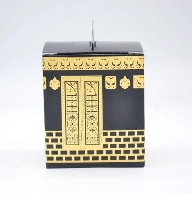 China Handmade Hongmei Mosque Mecca Kaaba Simulation Eid Mubarak Favor Box Ramadan kareem candy gift Islamic packing case MU023 for sale