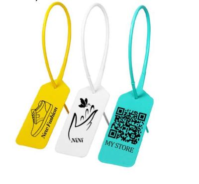 China Hongmei AN010 Plastic Pull Seal High Quality Viable Security Tags For Airport Atmosphere Shoes T-shirt Clothes for sale