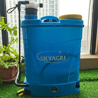 China Hotels 20 Liter Agriculture Knapsack Cultivation Crystal Battery Powered Sprayer for sale