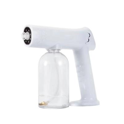 China Portable Cordless Household 15W Rechargeable Machine Mini Nano Fogging Atomizer Fogger Air Spray Guns Radio 2021 Disinfecting Spray for sale