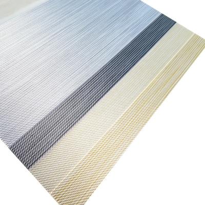 China Modern High Quality Minimalist Professional Luxury Breathable Zebra Night Windows Blinds Roll Fabric Zebra Material Roll Day And Night for sale