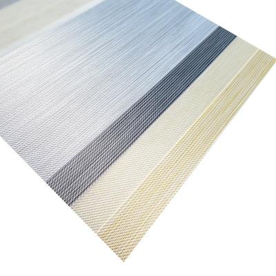 China Minimalist Material Combi Duo Roller Zebra Blinds Korea Material Soft Fabric Blackout For Semi Window Blinds PVC Textiles Blackout for sale