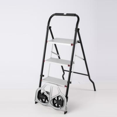 China KT-2321 Durable Foldable Stainless Steel Hardware Aluminum Ladder Hand Carts And Carts for sale