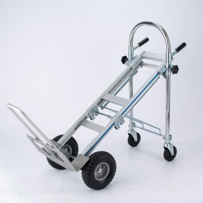 China KT-2143B Hot Selling Heavy Duty Folding Aluminum Hand Truck Platform Cart 3in1 Folding Handle for sale