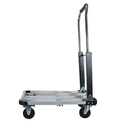 China Durable KT-2040H Dolly Moving Platform Hand Truck Push Cart, Foldable for Easy Storage and 360 Degree Swivel Wheels for sale