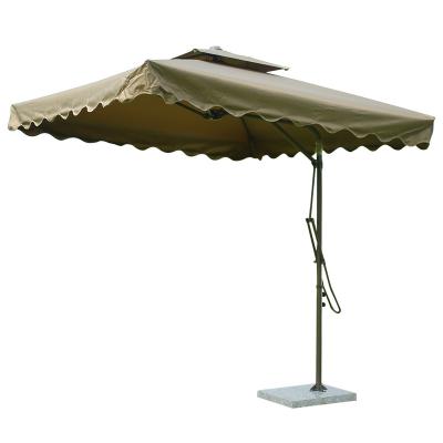 China Sale Modern Factory Outdoor Patio Garden Restaurant Iron Banana Umbrella for sale