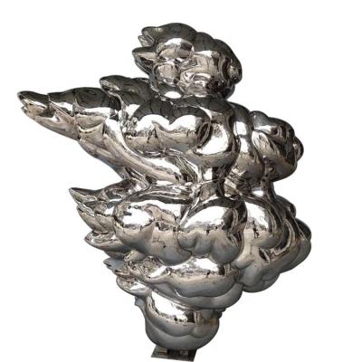 China Custom High Quality Abstract Lady Europe Metal Garden Lobby Square Decoration Stainless Steel Sculpture for sale