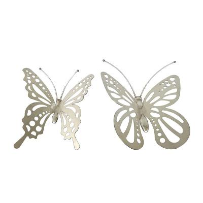 China Worldwide Custom Outdoor Garden Decoration Stainless Steel Butterfly Sculpture for sale