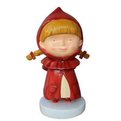 China Small Fiberglass Red-Hat Cardboard Sculpture Custom Made Worldwide for sale