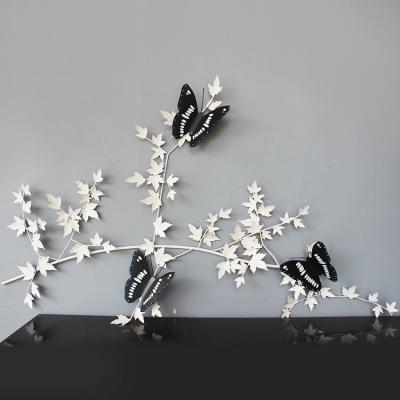 China Custom World Fashion Metal Butterfly Iron Home Wall Art Decoration for sale