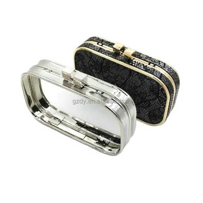 China Fashion WholesaleHigh quality Clutch box frame metal purse frame with shellClutch box sight for sale