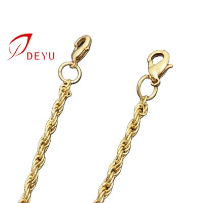 China Garment\jeans\DIY\bags\overcoat factory outlet handle chain bag accessories decorative metal gold chain with lobster clasp for sale