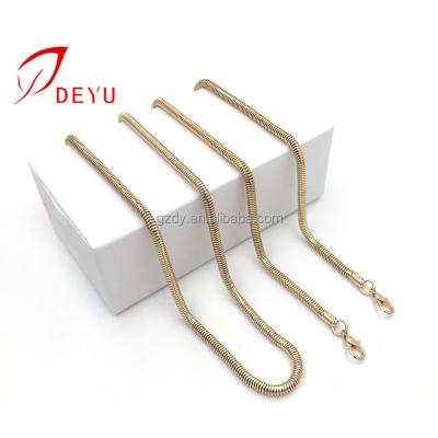 China Manufacturer Customized Snake Chain Fashion Handbag Accessories Gold Metal Chains For Bags for sale