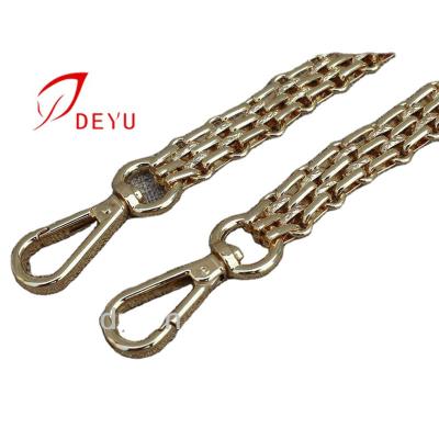 China For Handbag Brand Style Solid Brass Metal Ladies Bag Chain With Clasp Hooks for sale