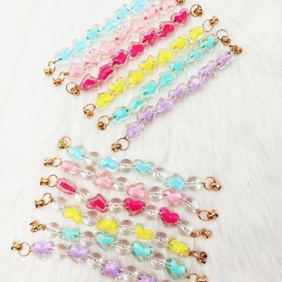 China Fashion Deyu Mobile Phone Chain Lanyard Pearl Mobile Phone Chain LOVE Letter Crystal Beaded Bracelet for sale