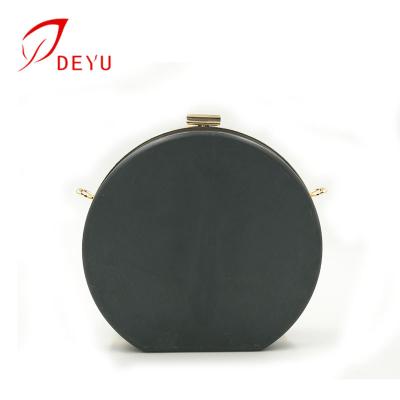 China For handbag 18cm round shape metal clutch frame flat clasp with box for evening clutch bag for sale