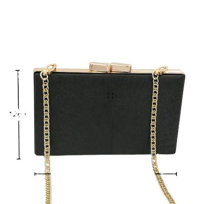 China Fashionable High Quality Double Button Mouth Lock Metal Clutch Frame Rectangular Metal Purse Frame for sale