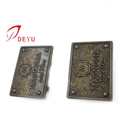 China For handbag custom design metal plate logo for handbag H002 for sale