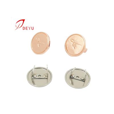 China For handbag expand round shape custom metal logo plate for wallet metal logo for wallet for sale