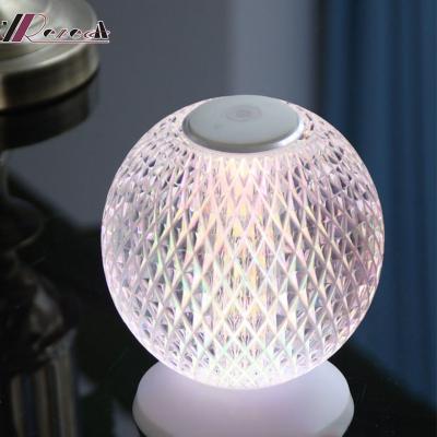 China Modern Ball LED Crystal Desk Lamp Bar Bedroom Living Room Desk Lamp Study Art Decoration Lamp for sale