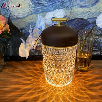 China Modern Smart Dimming Room Table Decoration LED 60 PMMA 80 Model Crystal Table Lamp Atmosphere Modern Handle Pot Lamp DC 36V 50000 for sale