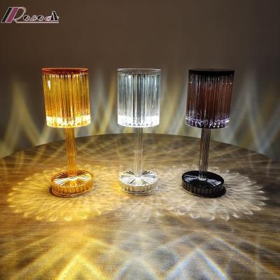 China Traditional Acryl Table Lamp For Living Room Crystal Rechargeable Led Table Lamp for sale