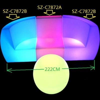 China SZ-C7872A-DH511 Waterproof 2018 New Design LED Sofa Illuminated Furniture for sale