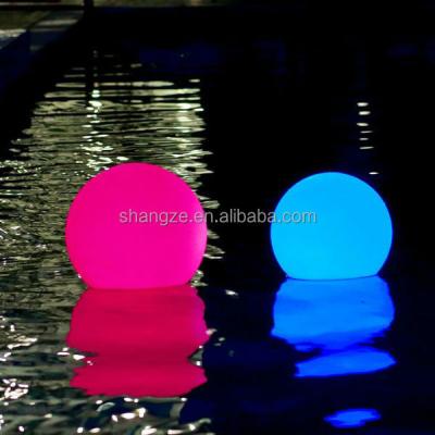 China Hotel Floating LED Swimming Pool Glow Globe Light Ball for sale