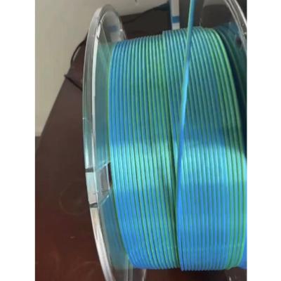 China 1.75mm PLA zijde dubbelkleurige 3D printer filament Dream Groen 1kg PLA filament Te koop