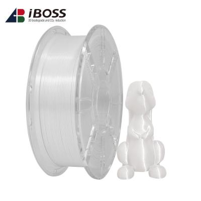 China Filamento de impresora 3D con fuerte dureza y temperatura de impresión 170-230C PLA blanco de seda en venta